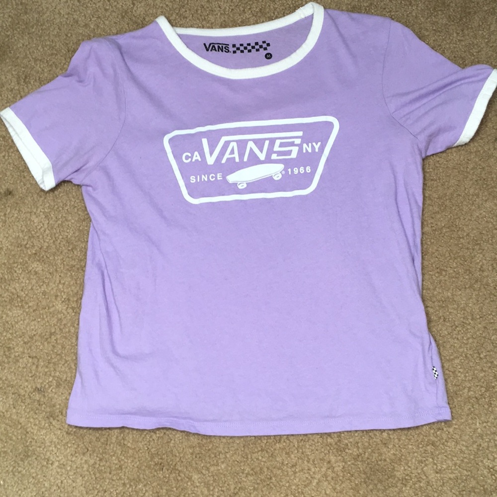 Purple youth Medium Vans t-shirt